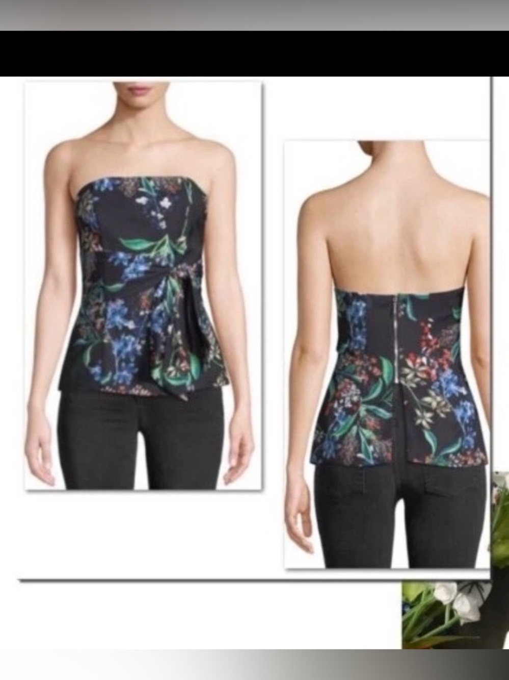 Strapless Avalon Floral Top